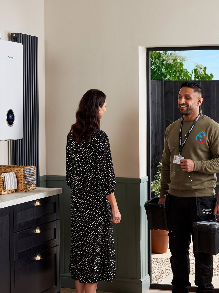 Synergy Gas & Plumbing engineer arriving for an appointment