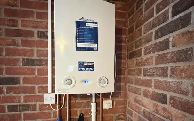 The finished Worcester Greenstar 18Ri ErP installation in Harborne