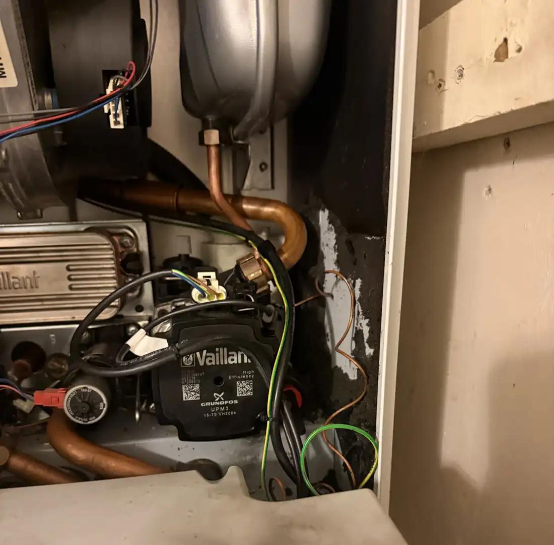 A new Vaillant high-efficiency pump, a Grundfos UPM3, fitted in a Vaillant ecoTEC boiler