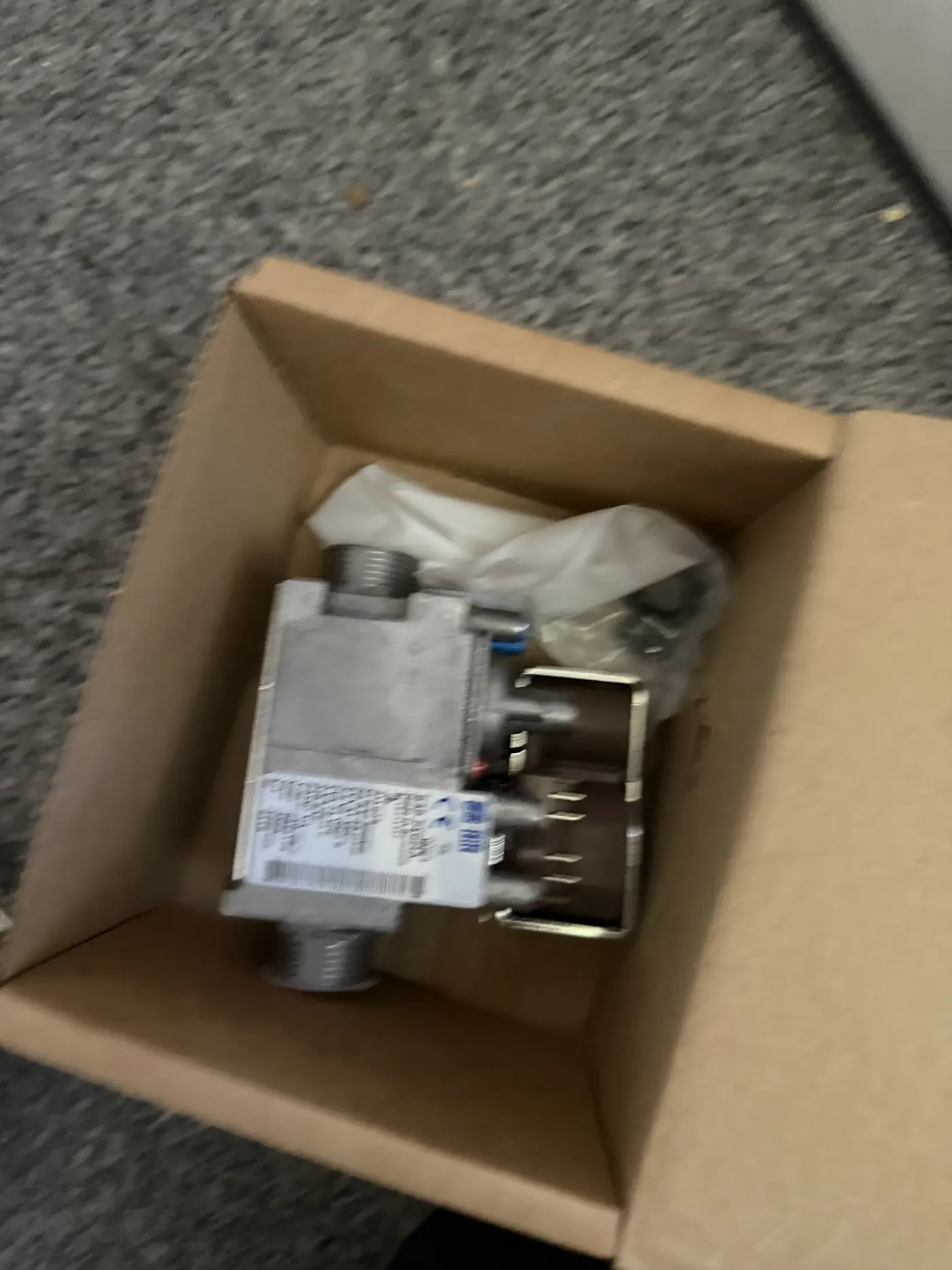 New replacement gas valve in its box ready to fit to the Worcester CDi